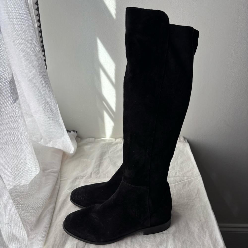 Davos‎ Gomma Suede Knee High Boot Made in Italy Sz 7M